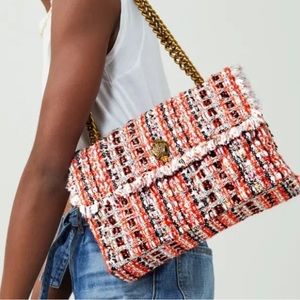 Kurt Geiger Orange Tweed Purse